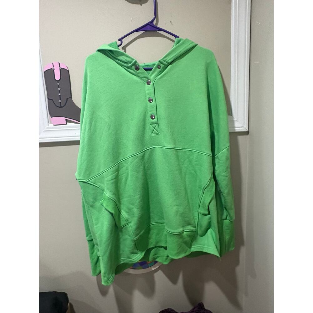Women's XL Green Hoodie